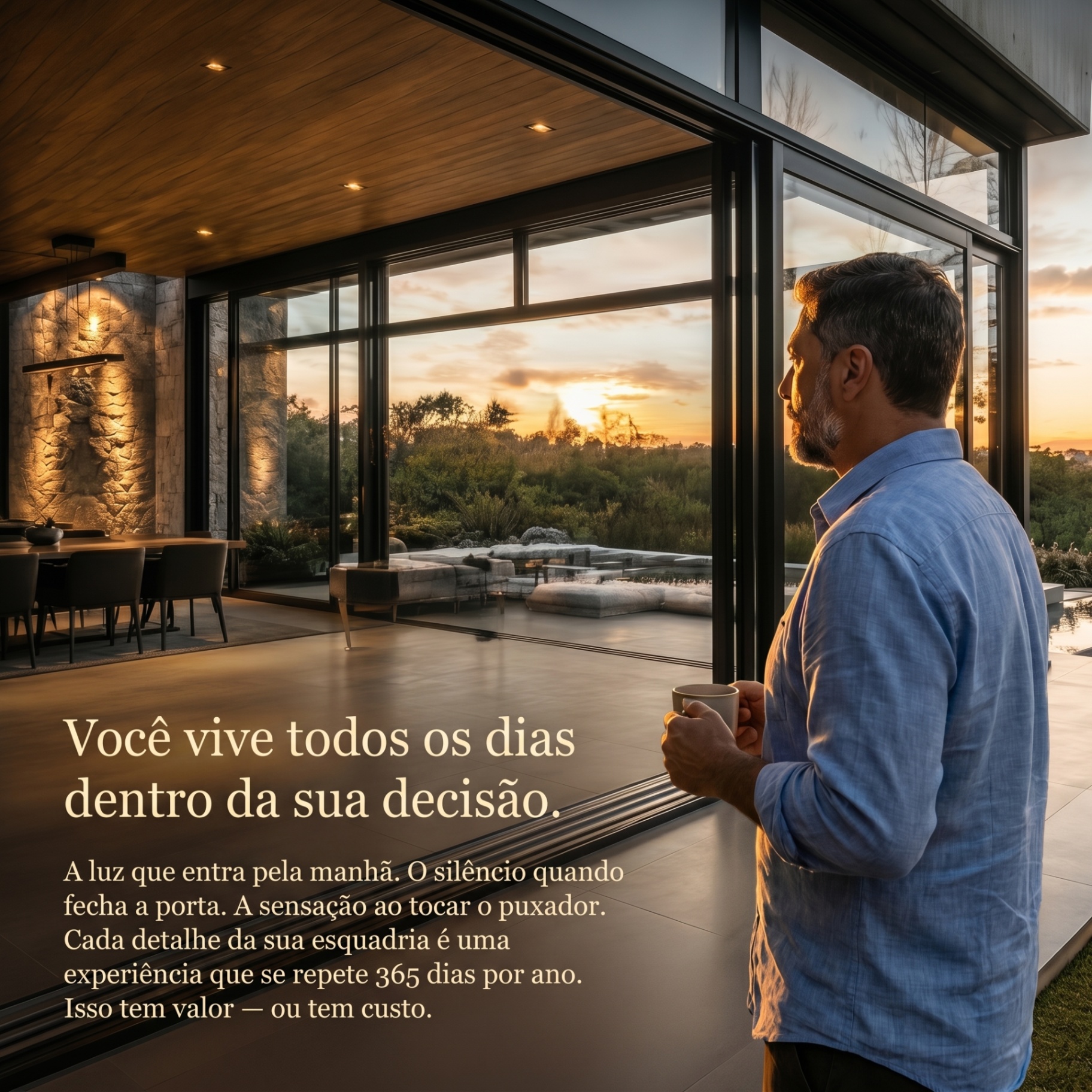 Experiência de viver dentro de uma esquadria Ventana Sul
